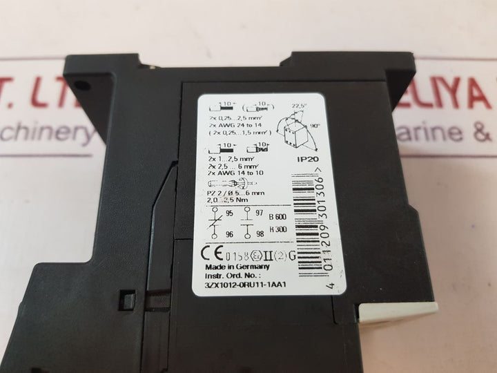 Siemens 3Ru1126-4Bd1 Thermal Overload Relay
