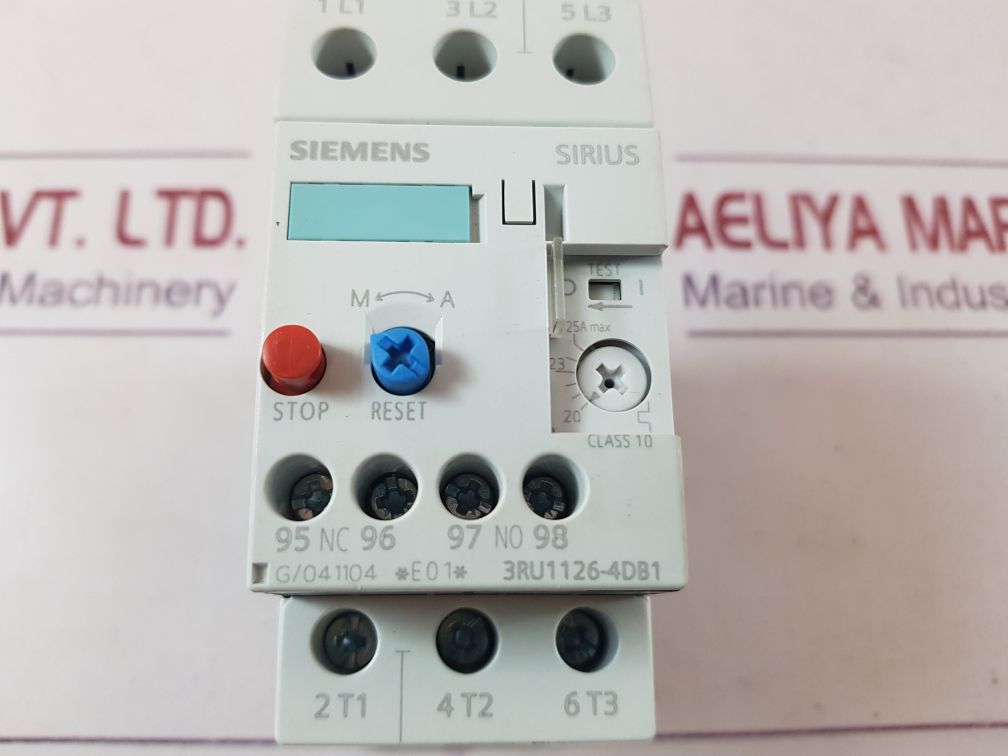Siemens 3Ru1126-4Db1 Overload Relay
