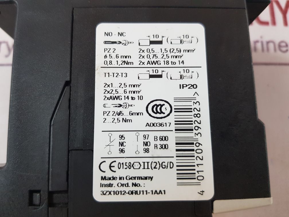 Siemens 3Ru1126-4Db1 Overload Relay
