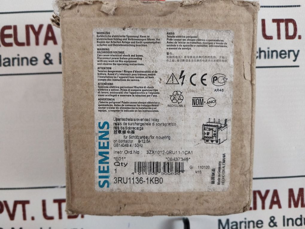 Siemens 3Ru1136-1Kb0 Ip20