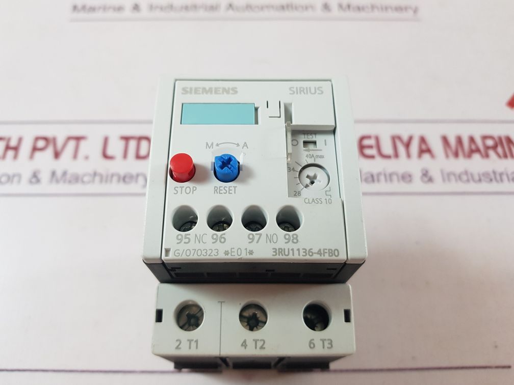 Siemens 3Ru1136-4Fb0 Thermal Overload Relay 