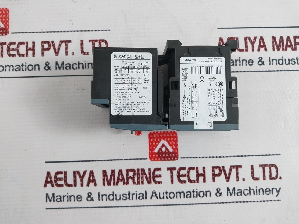 Siemens 3Ru2116-1Bb0 Overload Relay For Motor Protection 1,4-2A Max