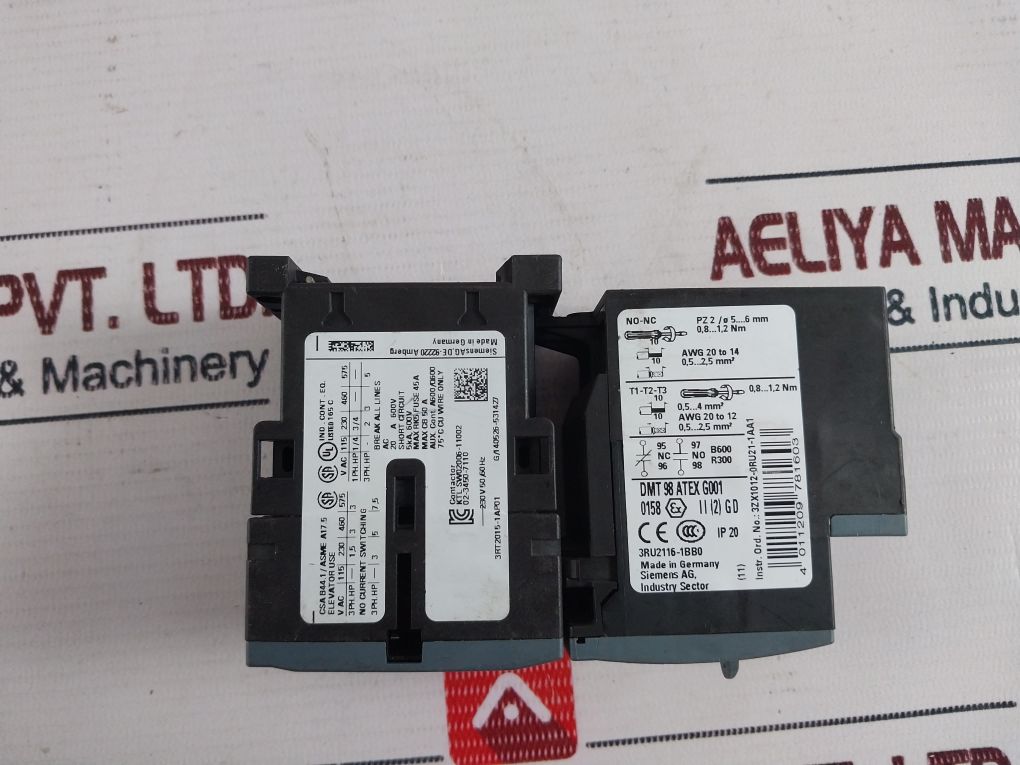 Siemens 3Ru2116-1Bb0 Overload Relay For Motor Protection 1,4-2A Max