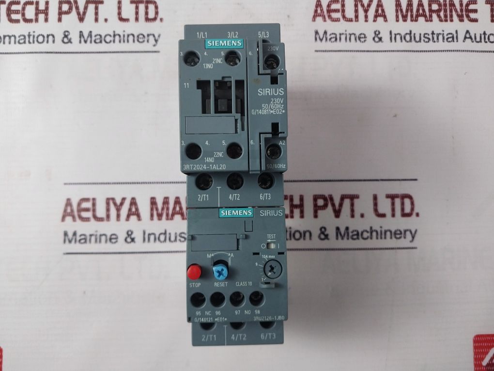 Siemens 3Ru2126-1Jb0 Thermal Overload Relay With Contactor 230V 50/60Hz