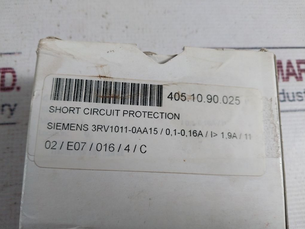 Siemens 3Rv1011-0Aa15 Motor Protection Circuit-breaker