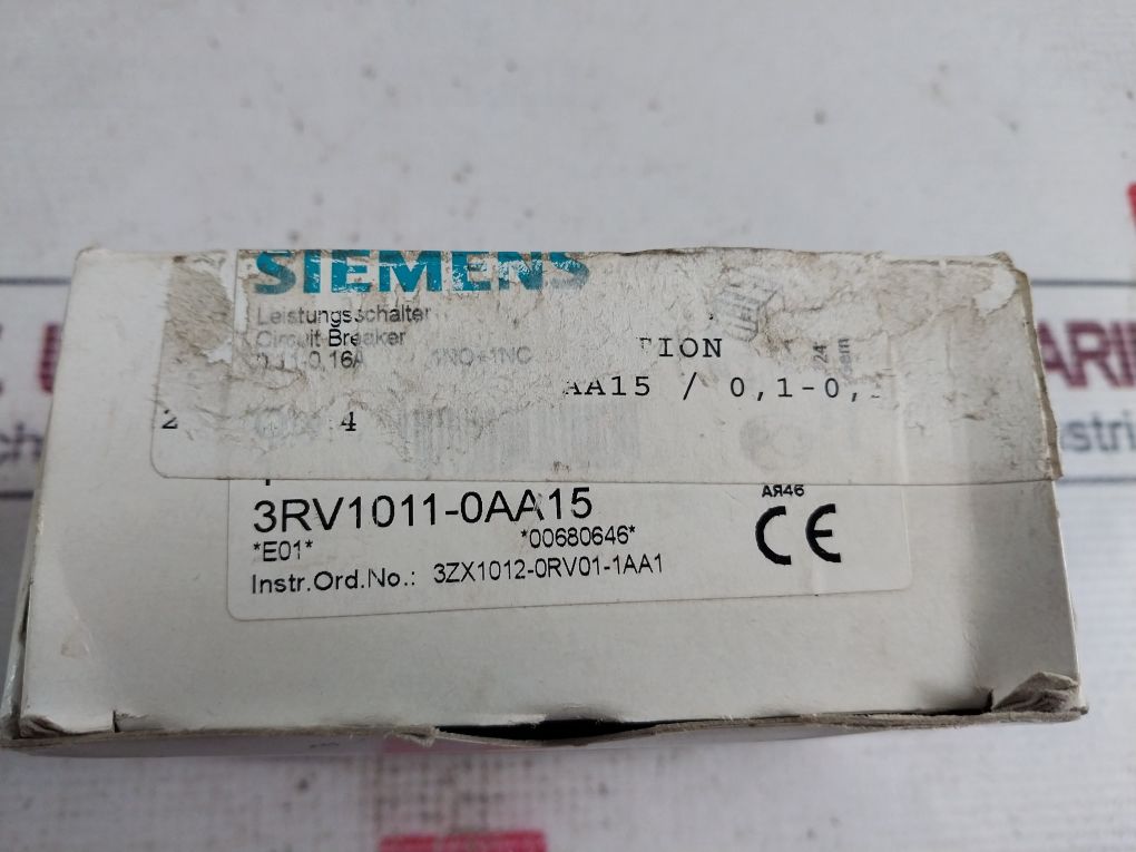 Siemens 3Rv1011-0Aa15 Motor Protection Circuit-breaker