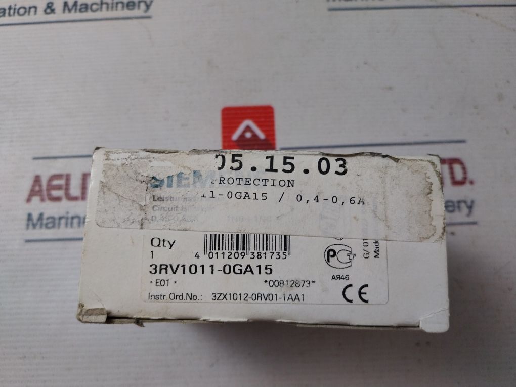 Siemens 3Rv1011-0Ga15 Circuit Breaker