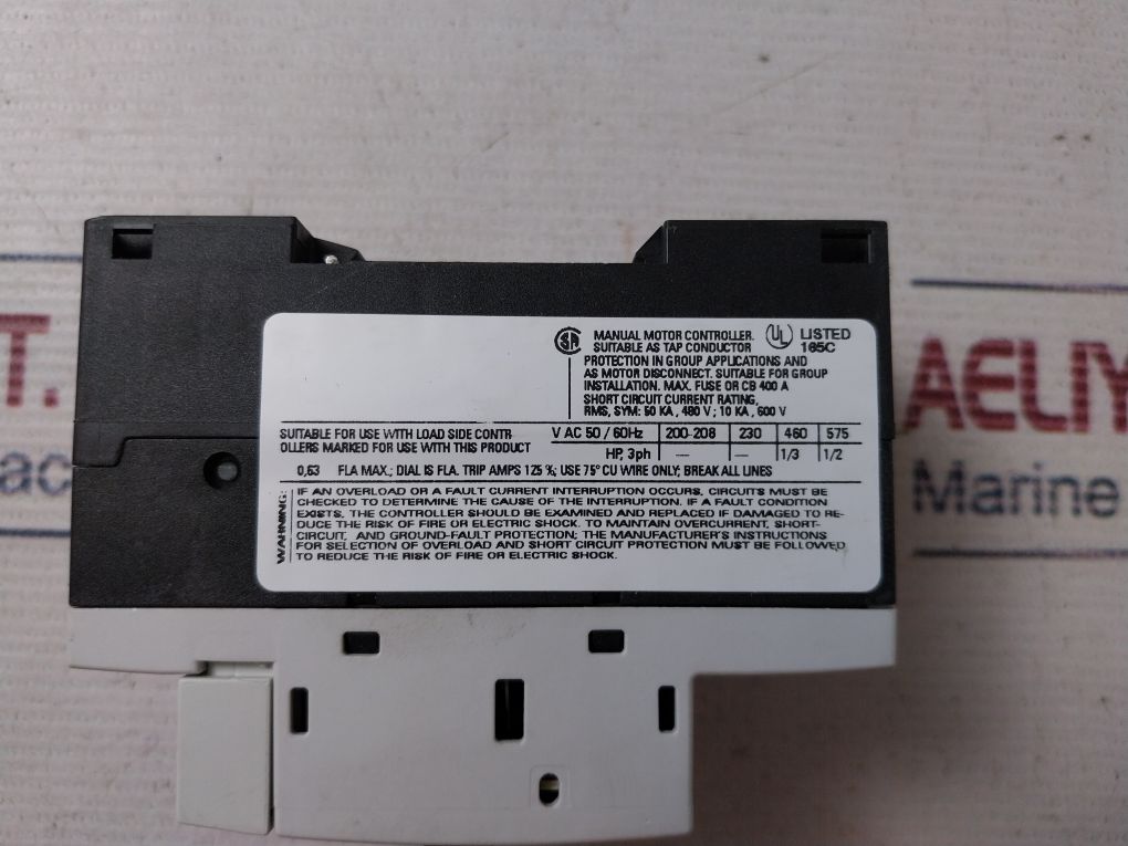 Siemens 3Rv1011-0Ga15 Circuit Breaker