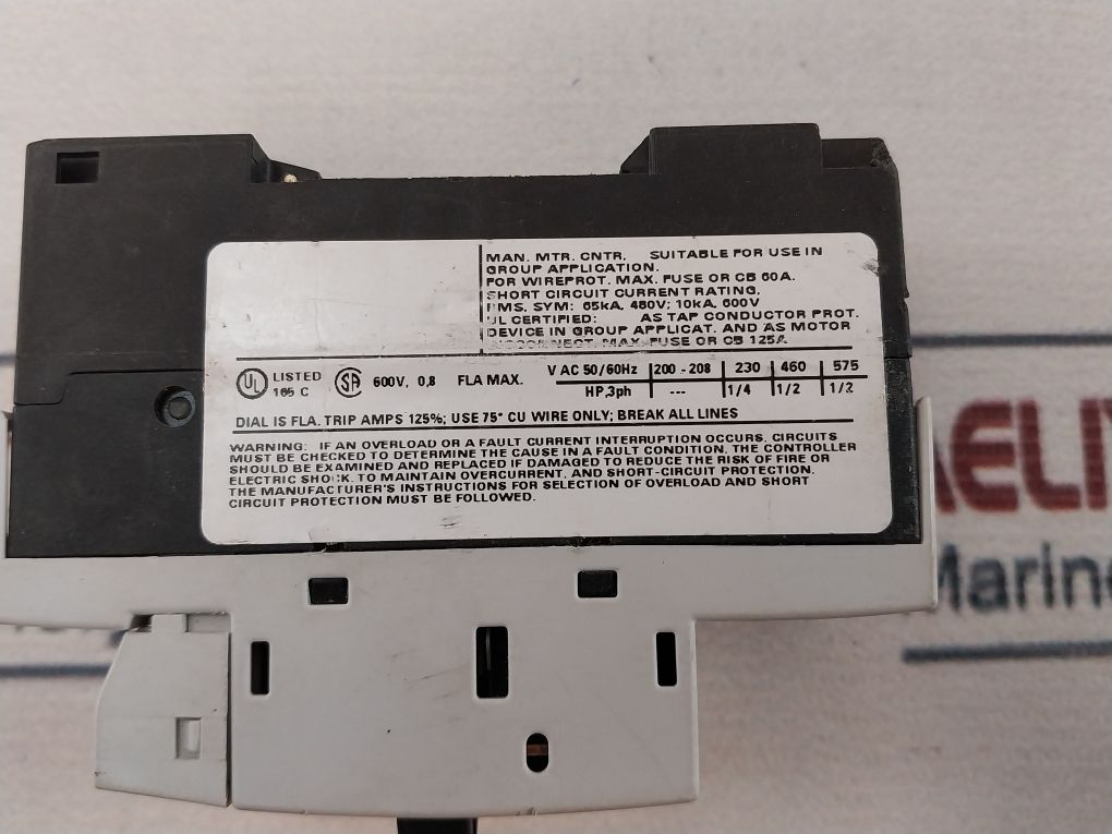 Siemens 3Rv1011-0Ha25 Circuit Breaker