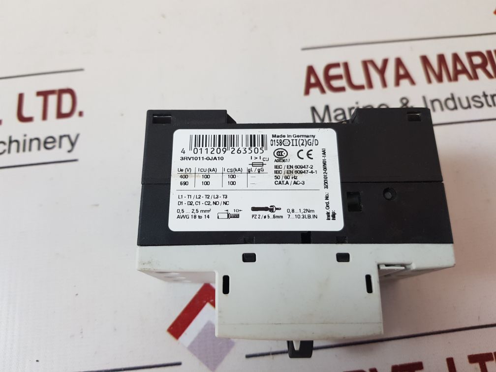 Siemens 3Rv1011-0Ja10 Circuit Breaker G7051205