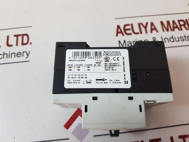 Siemens 3Rv1011-0Ja10 Circuit Breaker G7051205