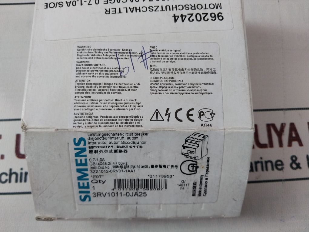 Siemens 3Rv1011-0Ja25