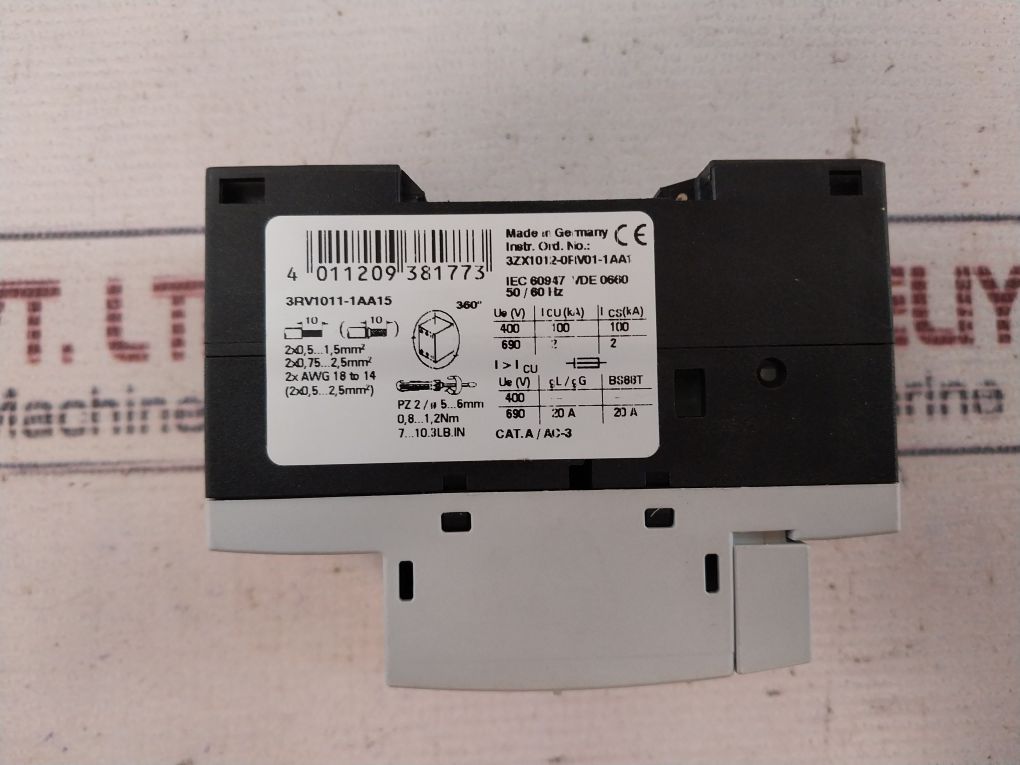 Siemens 3Rv1011-1Aa15 Circuit Breaker