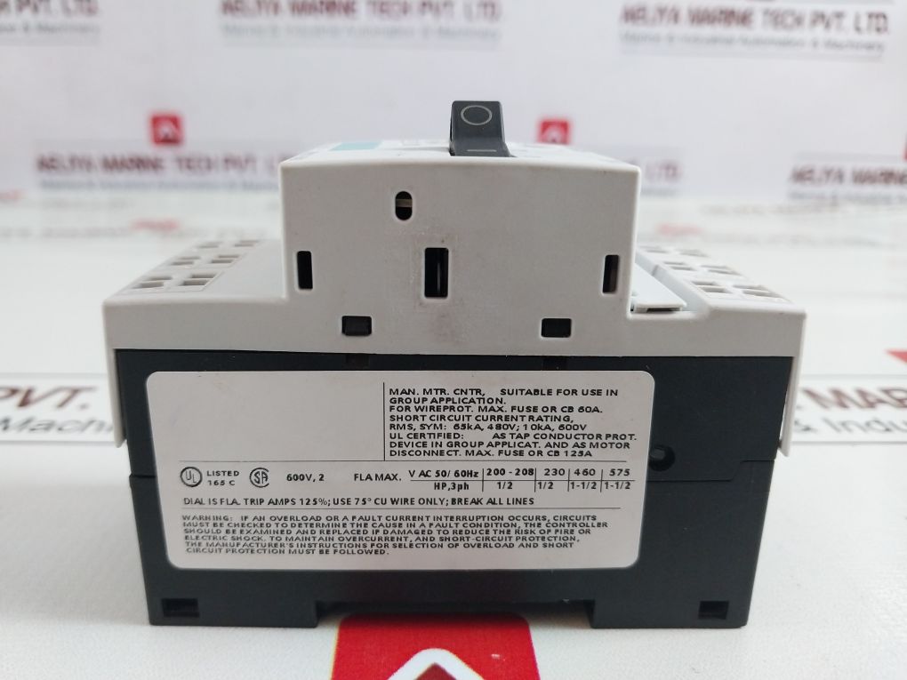 Siemens 3Rv1011-1Ba20 Circuit Breaker/Switch 3Zx1012-0Rv01-1Aa1