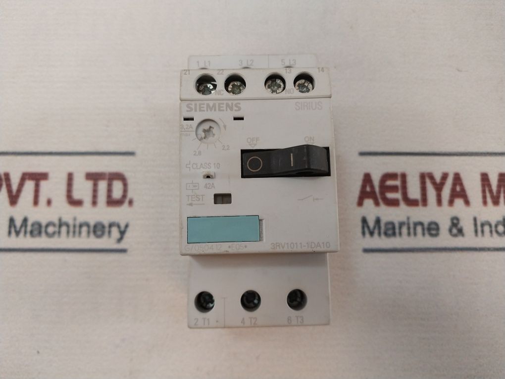 Siemens 3Rv1011-1Da10 Motor Protection Circuit Breaker