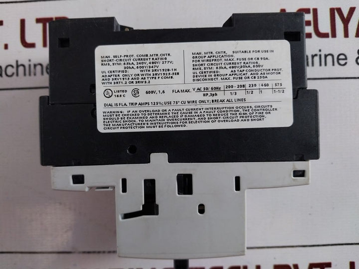 Siemens 3Rv1021-1Aa10 Motor Protection Circuit Breaker