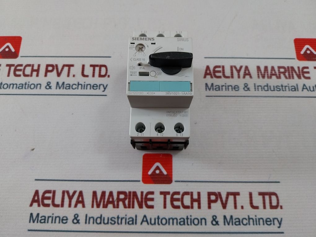 Siemens 3Rv1021-1Aa10 Motor Protection Circuit Breaker 600V