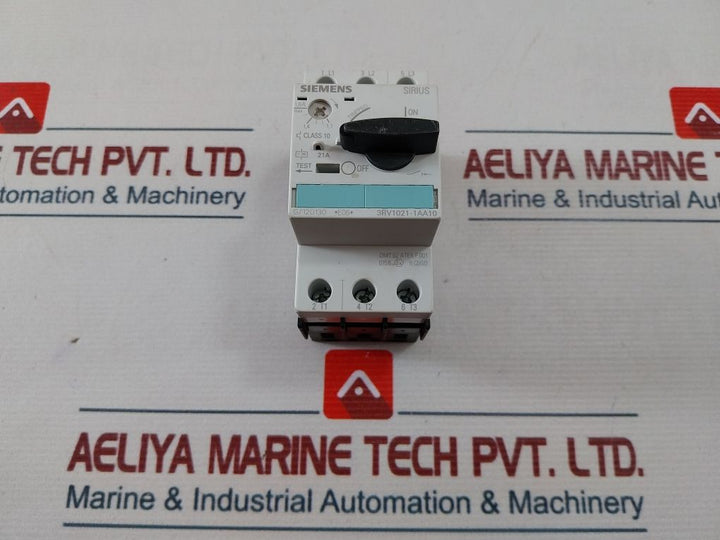 Siemens 3Rv1021-1Aa10 Motor Protection Circuit Breaker 600V