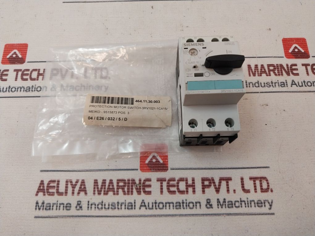Siemens 3Rv1021-1Ca15 Protection Motor Switch 50/60 Hz