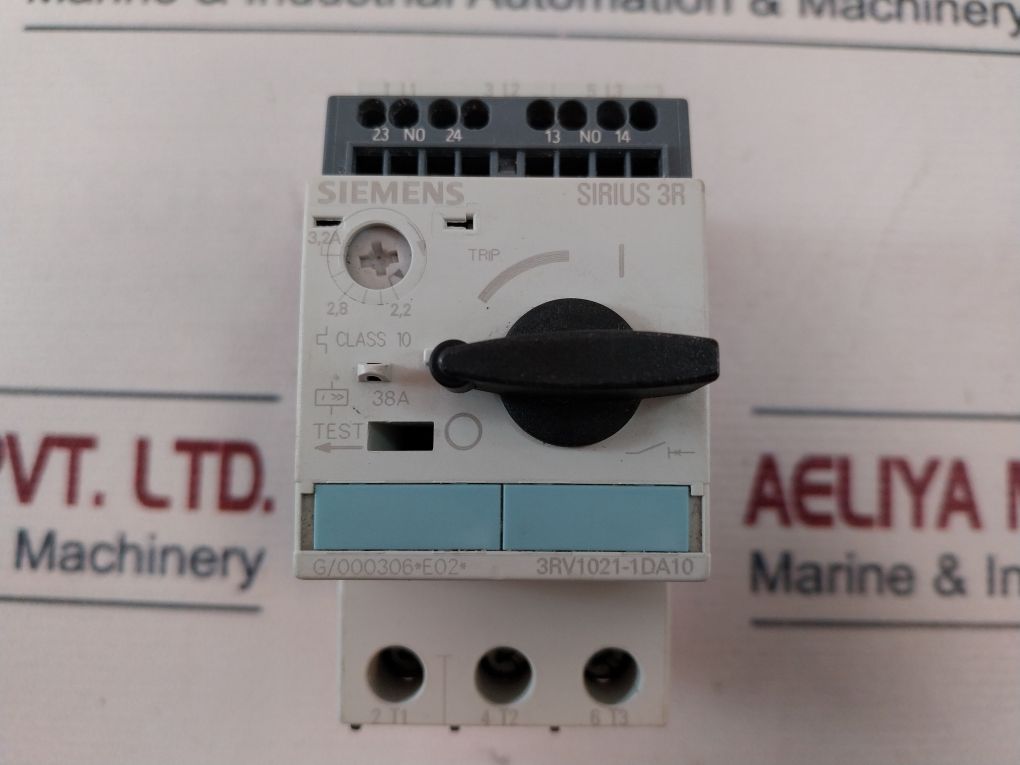 Siemens 3Rv1021-1Da10 Motor Protection Circuit Breaker