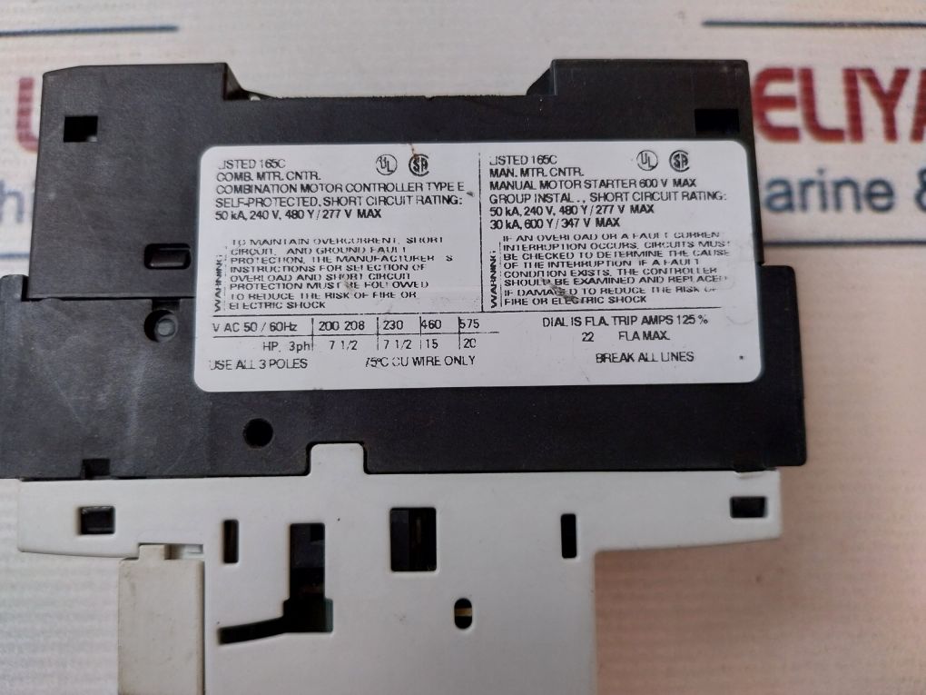 Siemens 3Rv1021-4Ca10 Motor Protection Circuit Breaker 