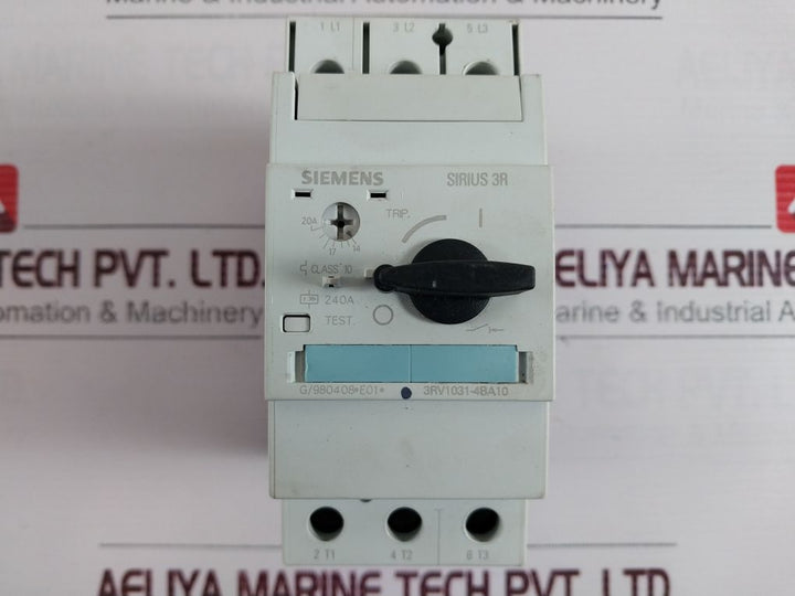 Siemens 3Rv1031-4Ba10 Circuit Breaker Motor Protector