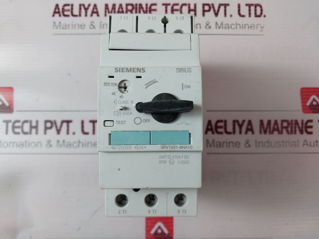 Siemens 3Rv1031-4Ha10 Circuit Breaker 650A 600V