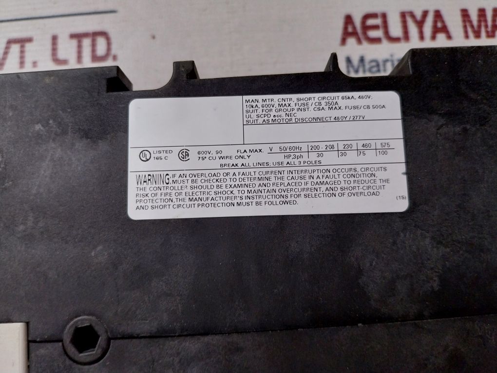 Siemens 3Rv1341-4Lc10 Circuit Breaker