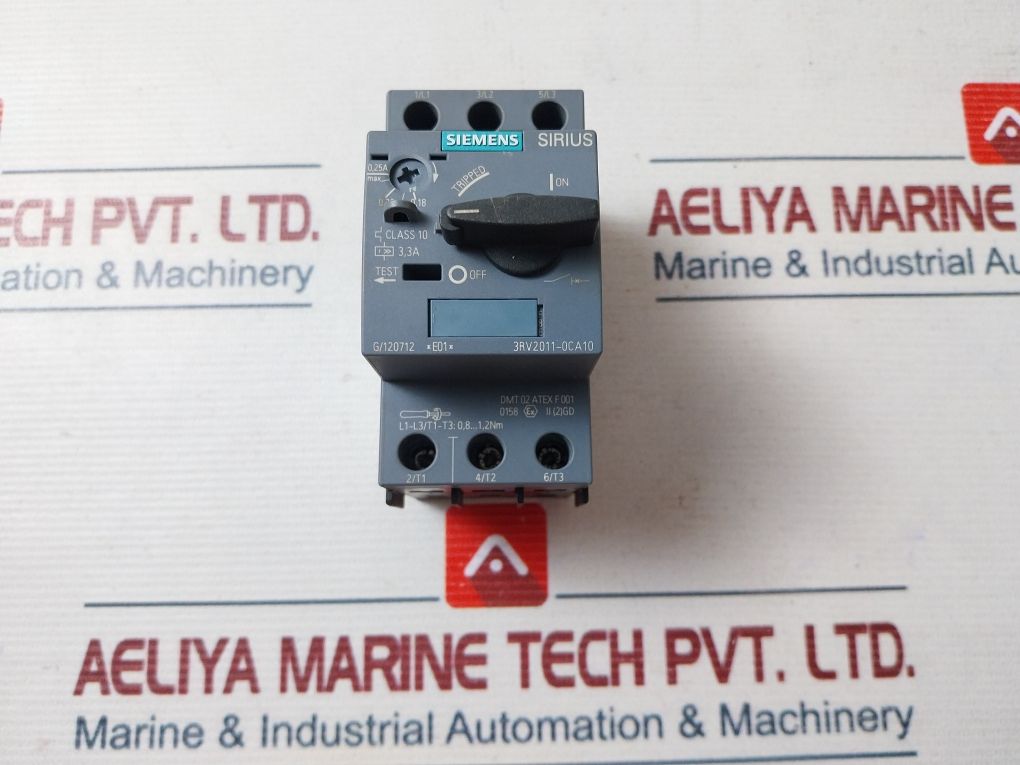 Siemens 3Rv2011-0Ca10 Sirius Circuit Breaker Cat.A