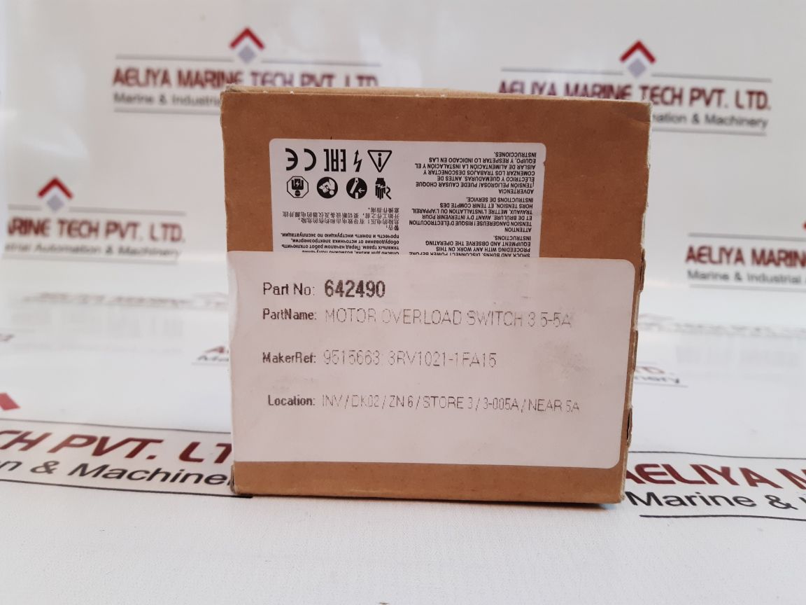 Siemens 3rv2011-1fa15 motor circuit breaker