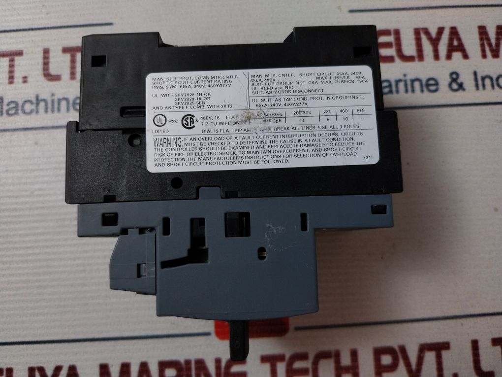 Siemens 3Rv2021-4Aa10 Motor Protection Circuit Breaker