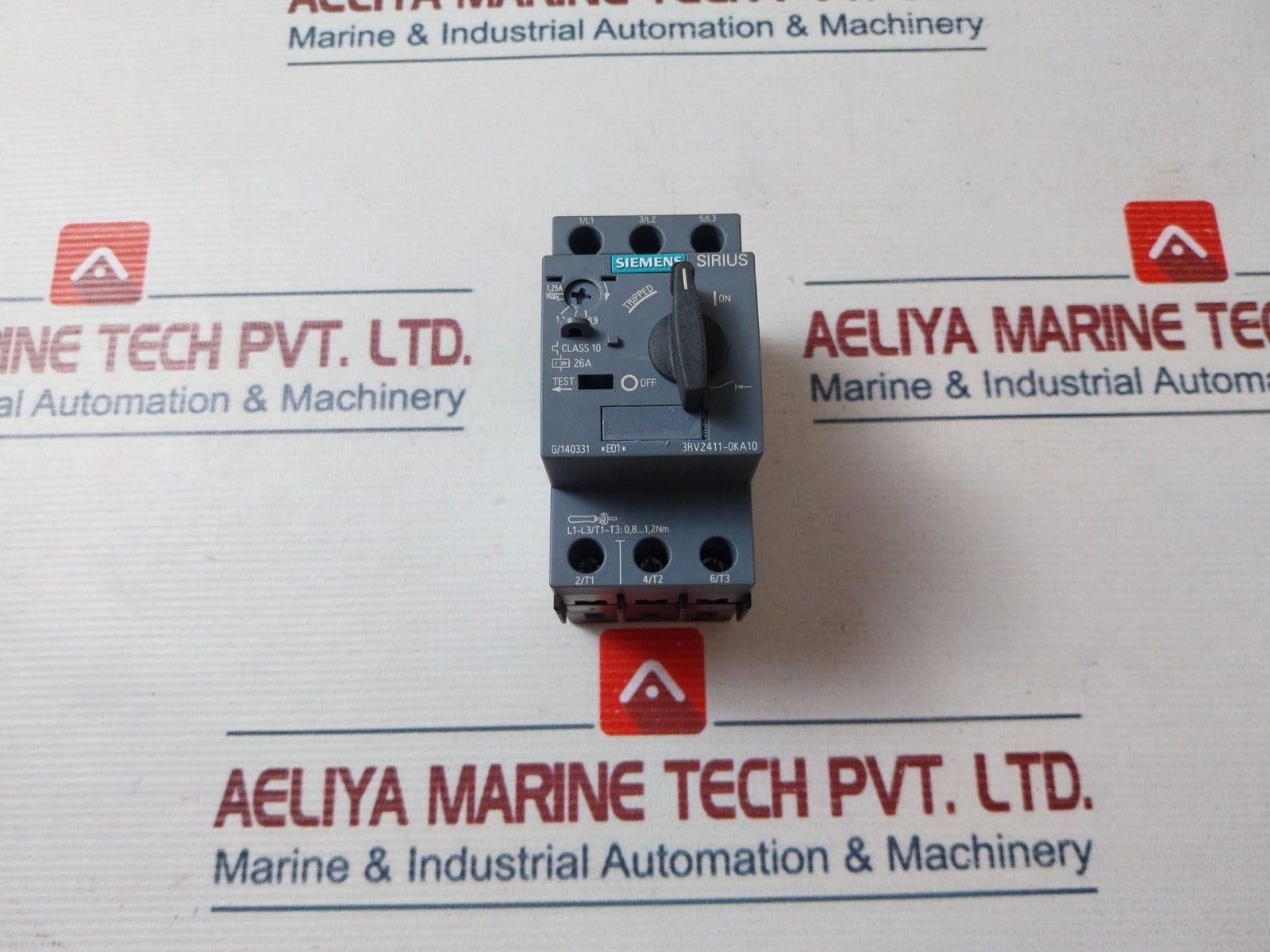 Siemens 3Rv2411-0Ka10 Motor Protection Circuit Breaker 26A