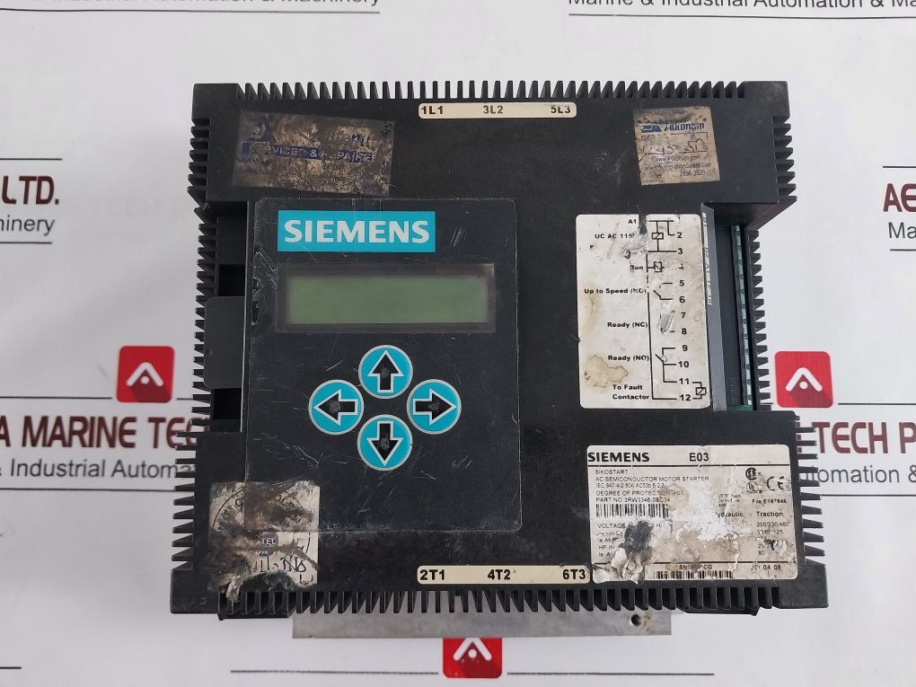 Siemens 3Rw3346-0Ec34 Ac Semiconductor Motor Starter 
