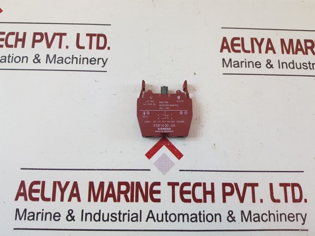 Siemens 3Sb1400-0A Auxiliary Contact Block 10A