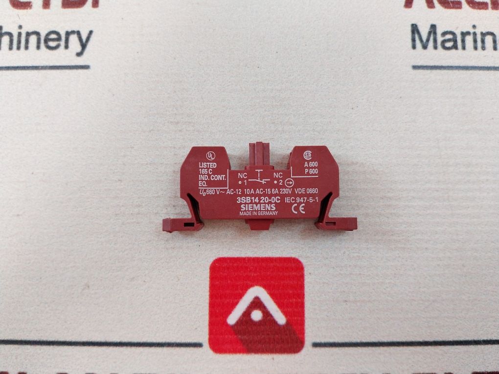Siemens 3Sb1420-0C Contact Block 10A 660V