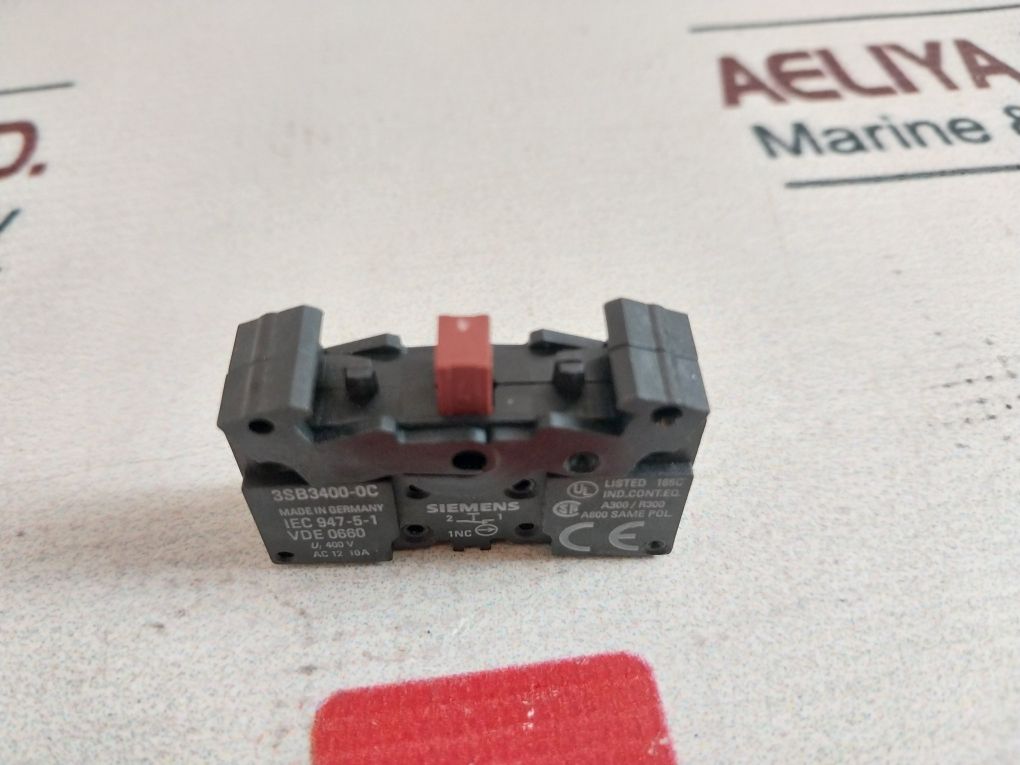 Siemens 3Sb3400-0C Contact Block Contact Element 10A Set