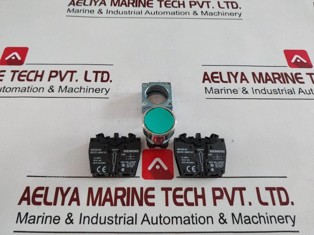 Siemens 3Sb3400-0D Green Start/Push Button Kit