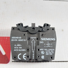 Siemens 3Sb3400-0D Selector Switch With Contact Block Set