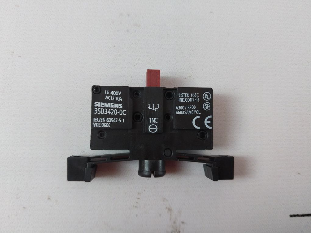 Lot Of 5X Siemens 3Sb3420-0C Contact Block