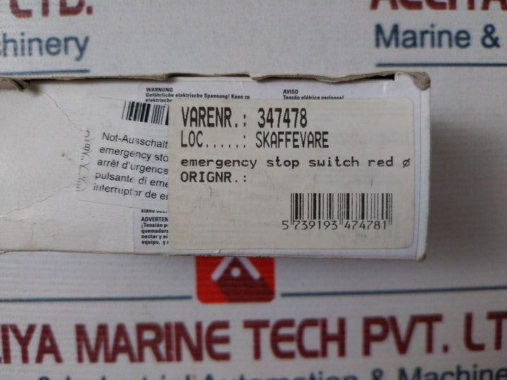 Siemens 3Sb3 000-1Ha20 Emergency Stop Switch