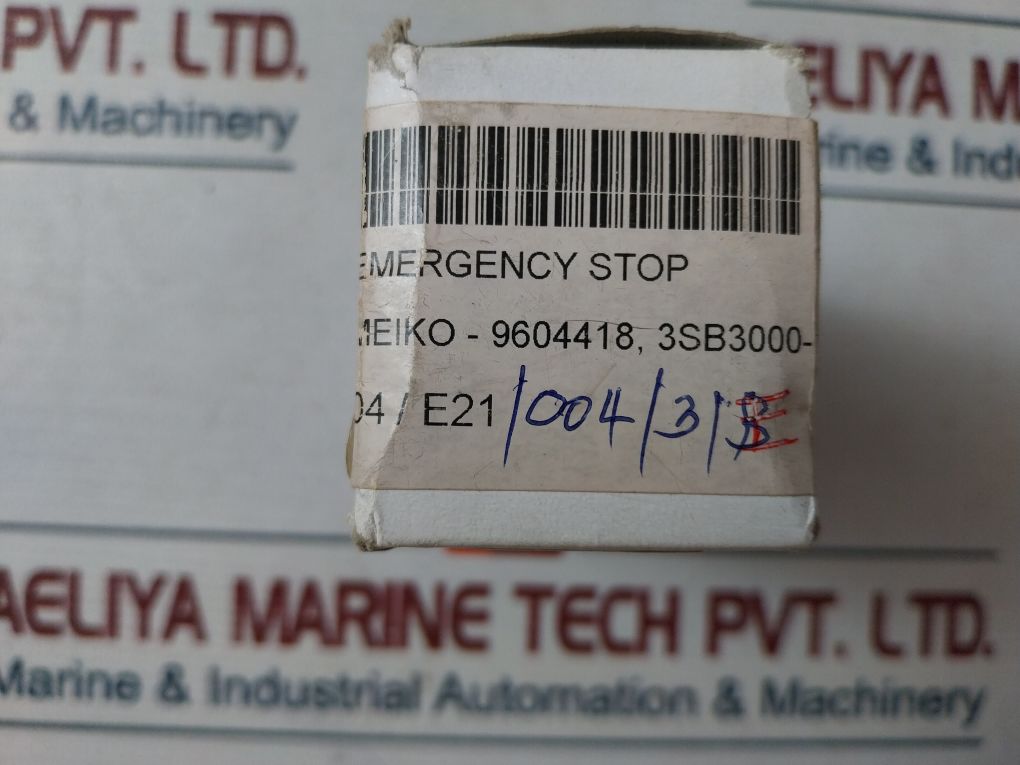 Siemens 3Sb3 000-1Ha20 Emergency Stop Switch