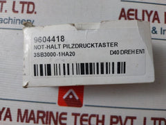 Siemens 3Sb3 000-1Ha20 Emergency Stop Switch
