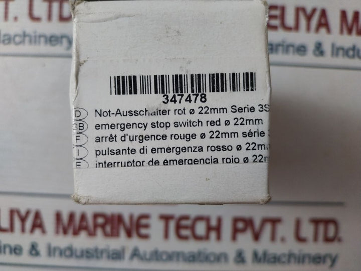 Siemens 3Sb3 000-1Ha20 Emergency Stop Switch