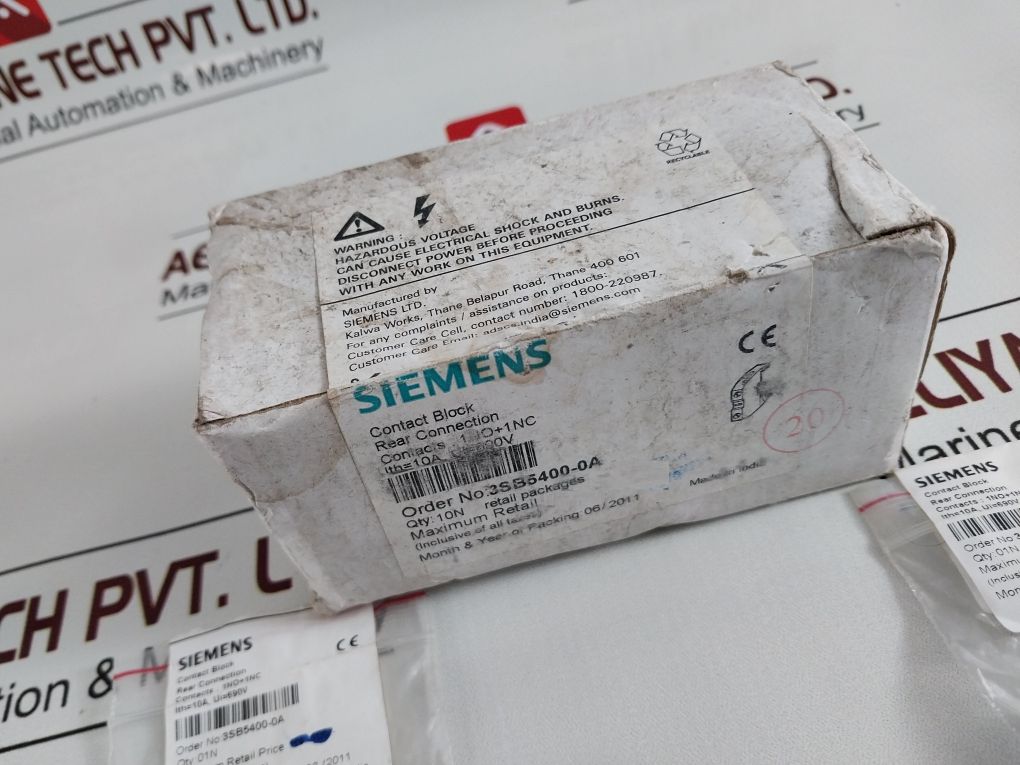 Siemens 3Sb5400-0A Contact Block