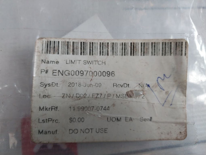 Siemens 3Se3100-1E-z Limit Switch Ac11 6A/220V