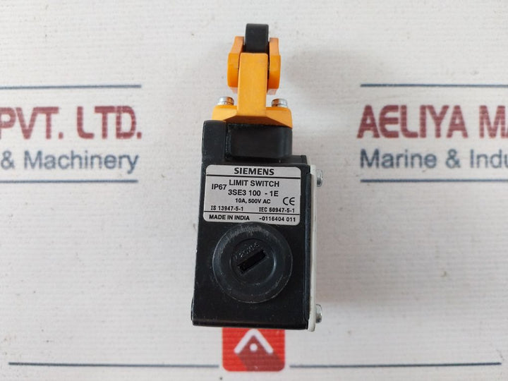 Siemens 3Se3 100-1E Limit Switch 500V Ac Ip67