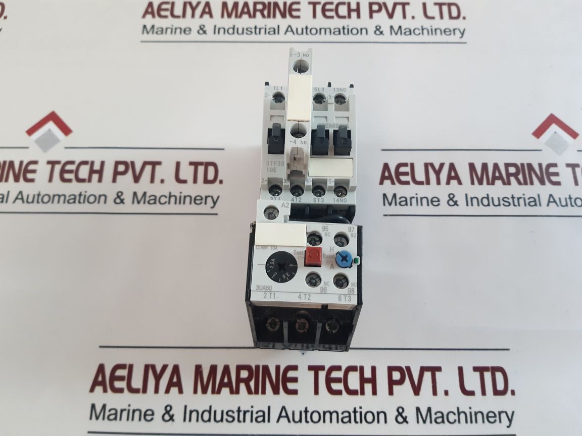 Siemens 3Tf30 10-0X Contactor With 3Ua50 40-1E Thermal Overload Relay 400V 20A