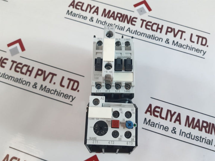 Siemens 3Tf30 10-0X Contactor With 3Ua50 40-1E Thermal Overload Relay