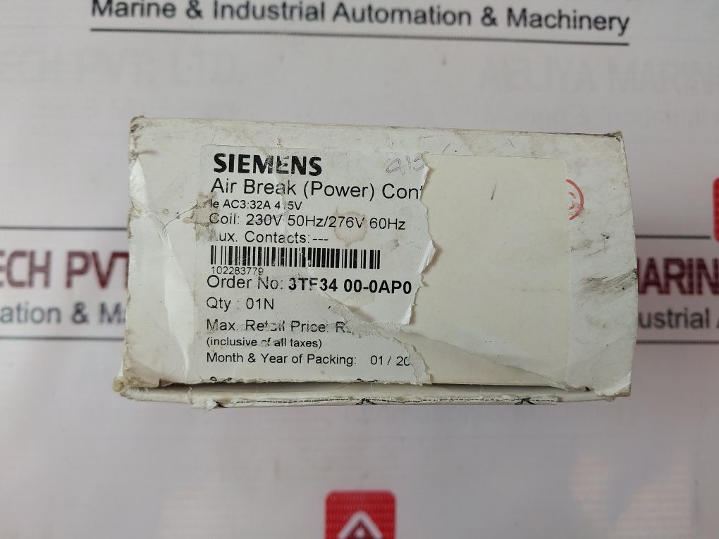 Siemens 3Tf34 00-0A Air Break (Power) Contactor