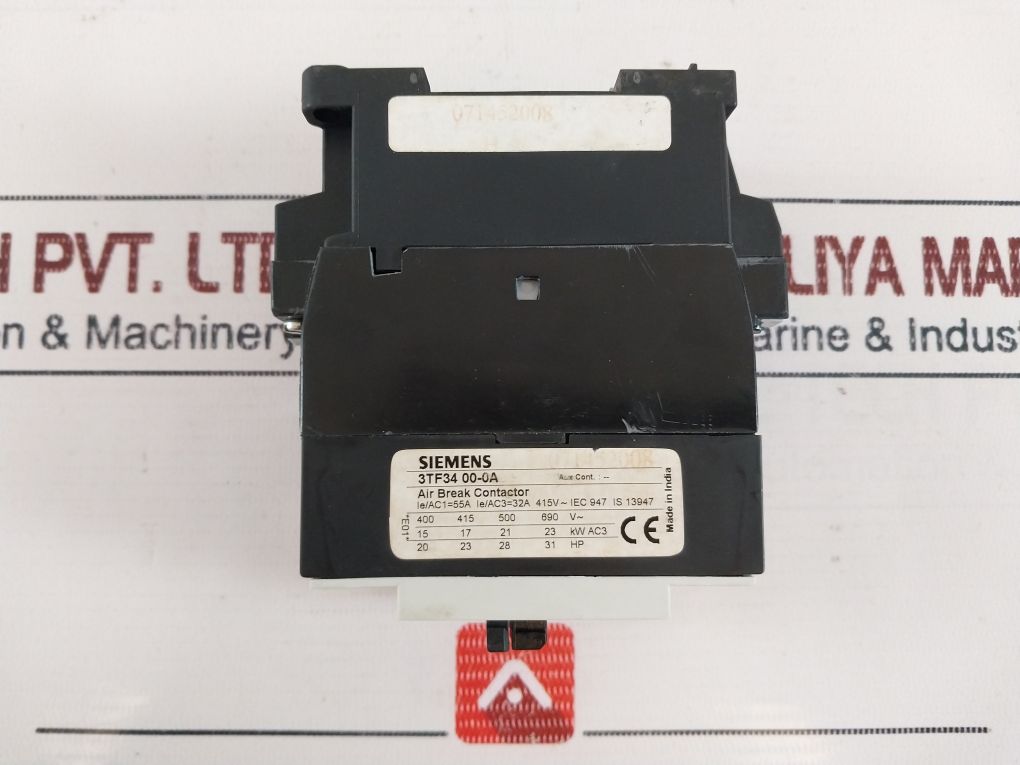 Siemens 3Tf34 00-0A Air Break (Power) Contactor Iec 947